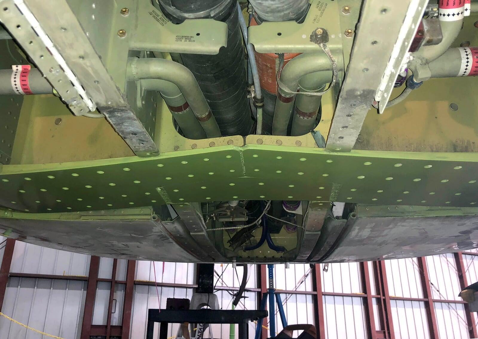 Lear 45 forward splice plate replacement due to corrosion SEAL Aviation